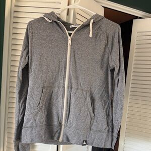 American Giant Gray Zip-Up Hoodie